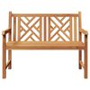 vidaXL Hagebenk Brun 114 x 60 x 90 cm Heltre teak