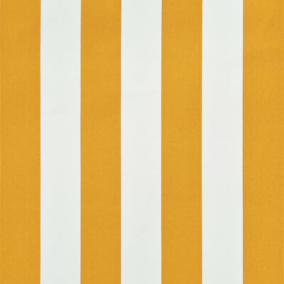 vidaXL Uttrekkbar markise 150x150 cm gul og hvit