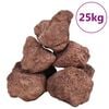 vidaXL Lavasteiner 25 kg r&oslash;d 10-30 cm