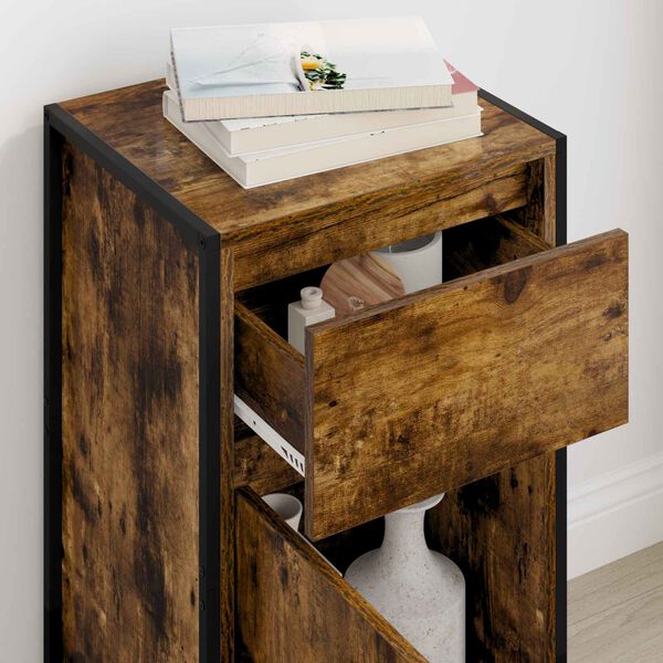 vidaXL Serviesskap R&oslash;yk Eik 81 x 36 x 150.5 cm Konstruert tre