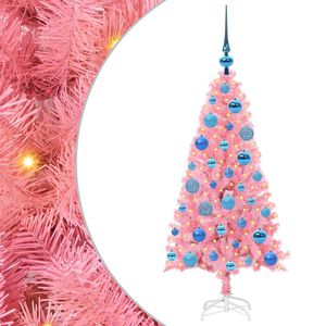 vidaXL Juletre Rosa 120 cm PVC
