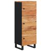vidaXL Highboard med 3 d&oslash;rer 40x33x110 cm heltre akasie og jern