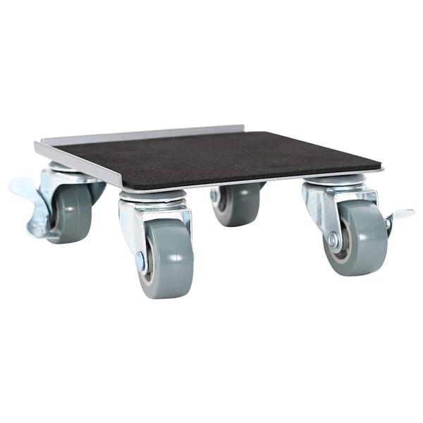 vidaXL M&oslash;belhjul 4 stk med l&oslash;fter 13,5x13,5x6 cm st&aring;l 1300 kg