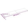 vidaXL Benkeplate til bad lysebrun 160x30x(2-4) cm behandlet heltre