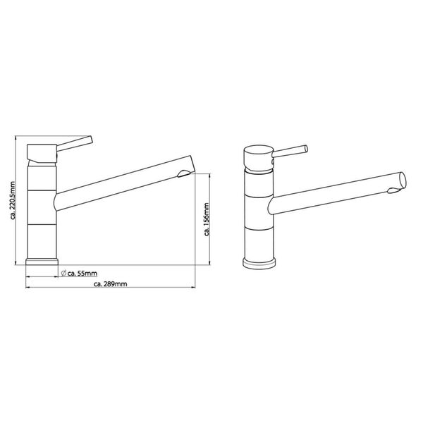 SCH&Uuml;TTE Vaskekran ATLANTA krom