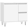 vidaXL Baderomsskap hvit 65x33x60 cm konstruert tre