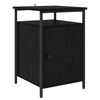 vidaXL Nattbordskap Svart Eik 40 x 42 x 60cm Konstruert tre