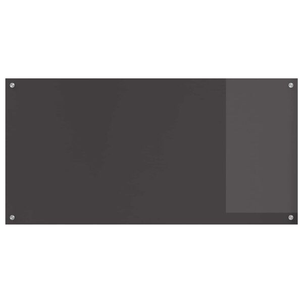 vidaXL Kj&oslash;kkenbakplate M&oslash;rke gr&aring; 120 x 60 x 0,6 cm herdet glass