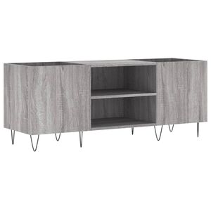 vidaXL Hifi-benk gr&aring; sonoma 121x38x48 cm konstruert tre