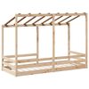 vidaXL Barneseng med tak 90x190 cm heltre furu