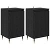 vidaXL Serviesskap 2 stk. Svart Eik 40 x 35 x 70 cm
