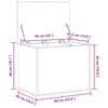 vidaXL Lagringsboks Gammelt tre 60 x 42 x 46 cm Konstruert tre