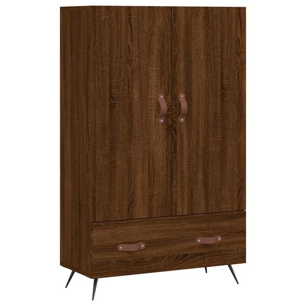 vidaXL Highboard brun eik 69,5x31x115 cm konstruert tre