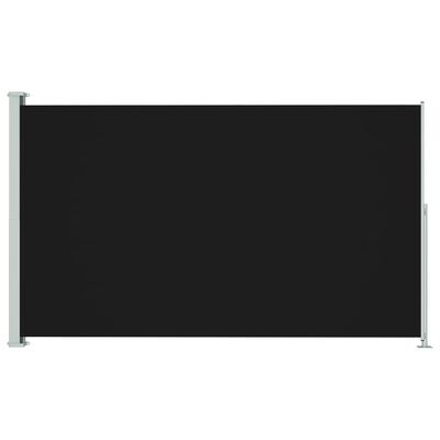 vidaXL Uttrekkbar sidemarkise 180x300 cm svart