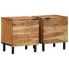 vidaXL Nattbord 2 stk 40x33x46 cm heltre akasie