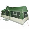 vidaXL Familietelt Gr&oslash;nn og beige 622 x 295 x 238 cm Polyester og st&aring;l