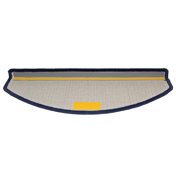 vidaXL Trappematter 30 stk 65x24x4 cm blå halvrund store