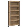 vidaXL Bokskap 80 x 30 x 189,5 cm Konstruert tre Kunstnerisk Eik