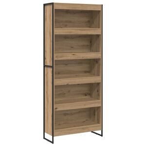 vidaXL Bokskap 80 x 30 x 189,5 cm Konstruert tre Kunstnerisk Eik