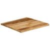 vidaXL Bordplate naturlig kant 60x60x2,5 cm grovt heltre mangotre