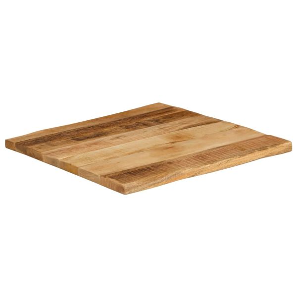 vidaXL Bordplate naturlig kant 60x60x2,5 cm grovt heltre mangotre