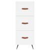 vidaXL Highboard hvit 34,5x34x180 cm konstruert tre