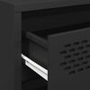 vidaXL Oppbevaringskap svart 68x39x73,5 cm kaldvalset stål