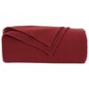 vidaXL Kastepledd 6 pcs Bordeaux R&oslash;d 270 x 240 cm Fleece