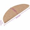 vidaXL Selvklebende trappematter 15 stk 56x17x3 cm beige