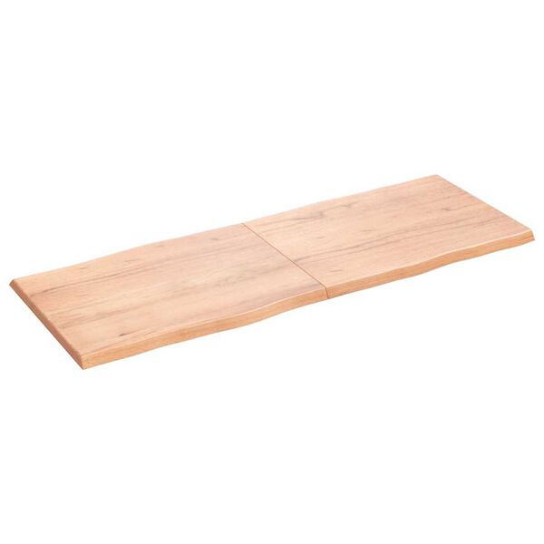 vidaXL Bordplate lysebrun 160x60x(2-4)cm behandlet heltre naturlig