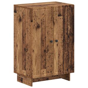 vidaXL Sko Skap EDE 59,5 x 39,5 x 90 cm Konstruert tre Gammelt tre