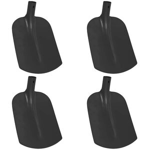 vidaXL Spadehode 4 pcs Svart 34,5 x 24 cm Pulverlakkert st&aring;l