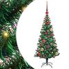 vidaXL Kunstig Forh&aring;ndsopplyst Juletre gr&oslash;nn 120 cm PVC og metall