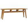 vidaXL TV-benk 120x35x45 cm heltre teak