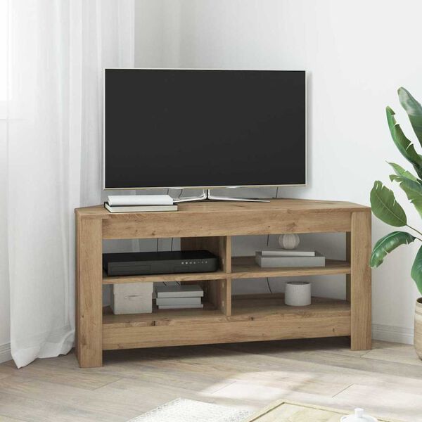 vidaXL Hj&oslash;rneTV-skap Gamle tre 102 x 40,5 x 45 cm Konstruert tre