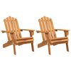 vidaXL Adirondack-hagestoler 2 stk heltre akasie
