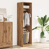 vidaXL Garderobe artisan eik 50x50x200 cm konstruert tre