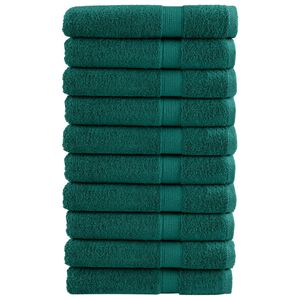 vidaXL Premium h&aring;ndkl&aelig;r SOLUND 10 stk gr&oslash;nn 80x200 cm 600 g/m2