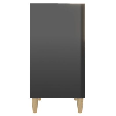 vidaXL Skjenk høyglans svart 57x35x70 cm sponplate