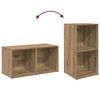 vidaXL TV-benksett 2 pcs Artisan Eik 72 x 35 x 36,5 cm Konstruert tre