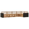 vidaXL Utend&oslash;rs sofa-sett 5 pcs Naturlig 331 x 172,5 x 73 cm