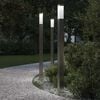 vidaXL Pullertlamper 3 stk 110 cm rustfritt st&aring;l IP44