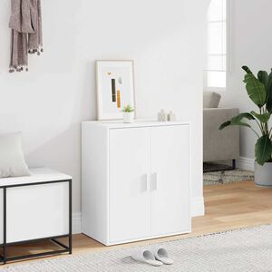 vidaXL Skoskap hvit 60x35x70 cm konstruert tre