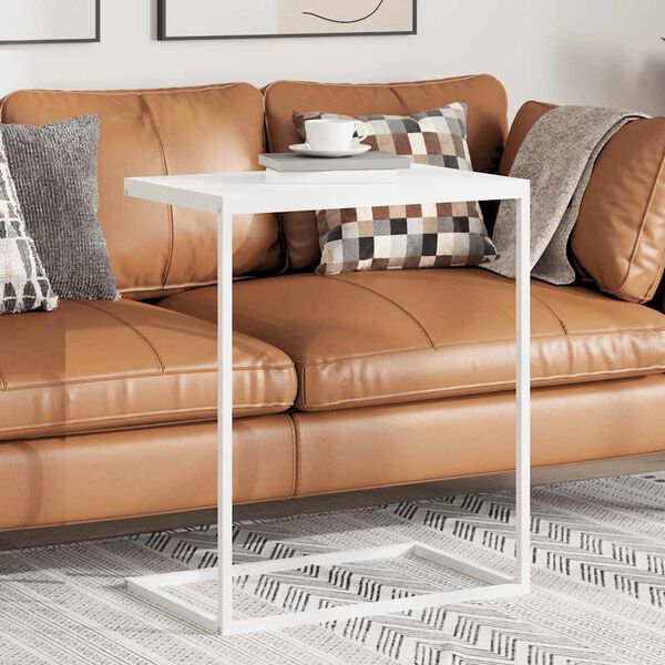 vidaXL Sidebord hvit 55x35x66 cm konstruert tre