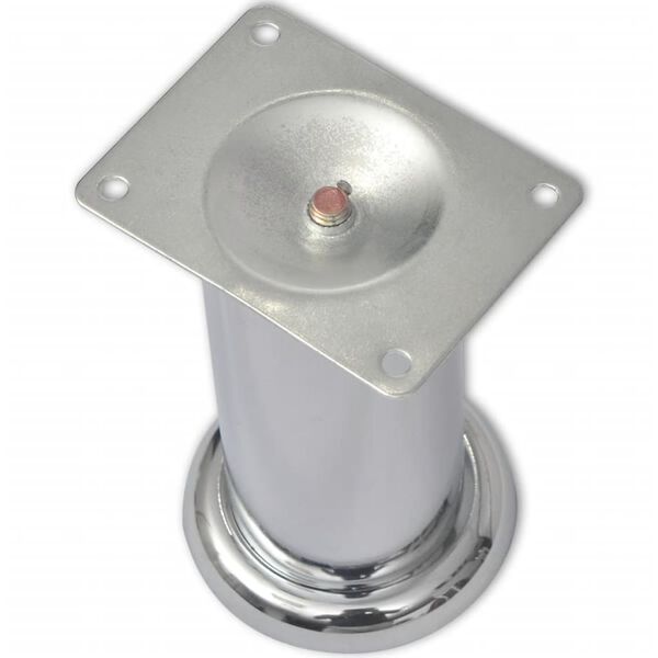 vidaXL Runde sofaben 8 stk krom 120 mm