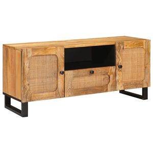 vidaXL TV-skap med skuff Brun 105 x 33 x 46 cm Massiv mango tre