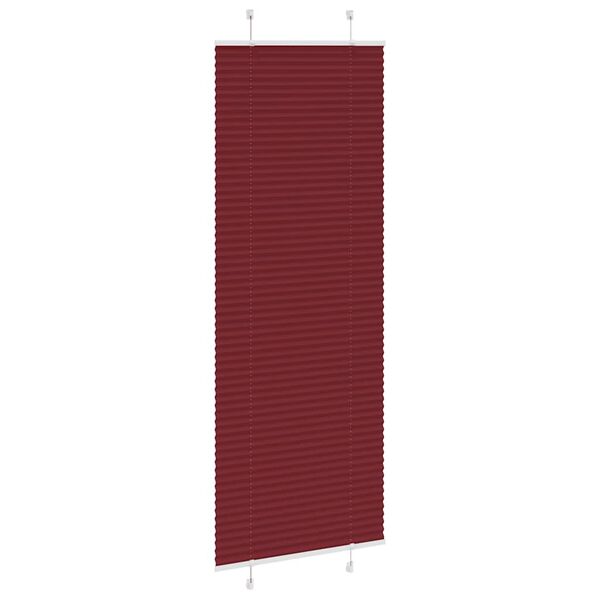 vidaXL Pliss&eacute;gardin Bordeaux R&oslash;d 75x200 cm Stoff Bredde 74,4 cm