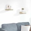 vidaXL Flytende vegghyller 2 stk eik 23x23,5x3,8 cm MDF