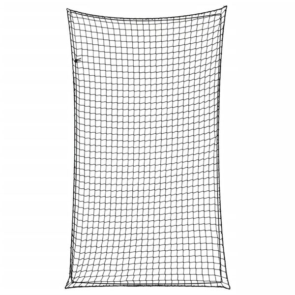 vidaXL Tilhengernett med elastisk tau svart 6x3,5 m PP