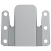 vidaXL Flush Mount Bracket 2 pcs s&oslash;lv 75 x 66 mm St&aring;l